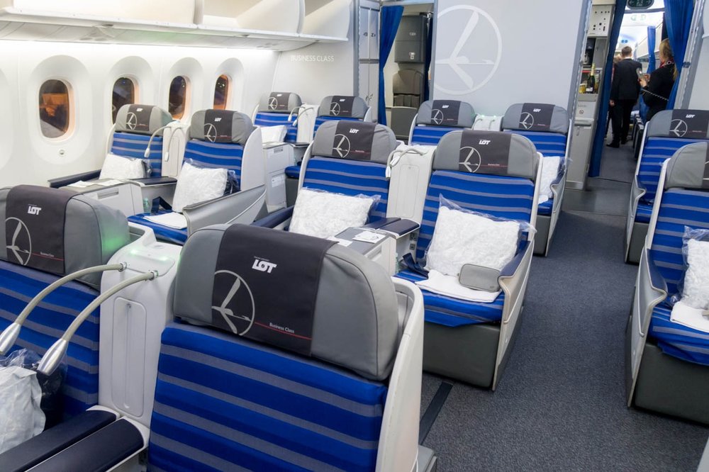 Photo of LOT business class