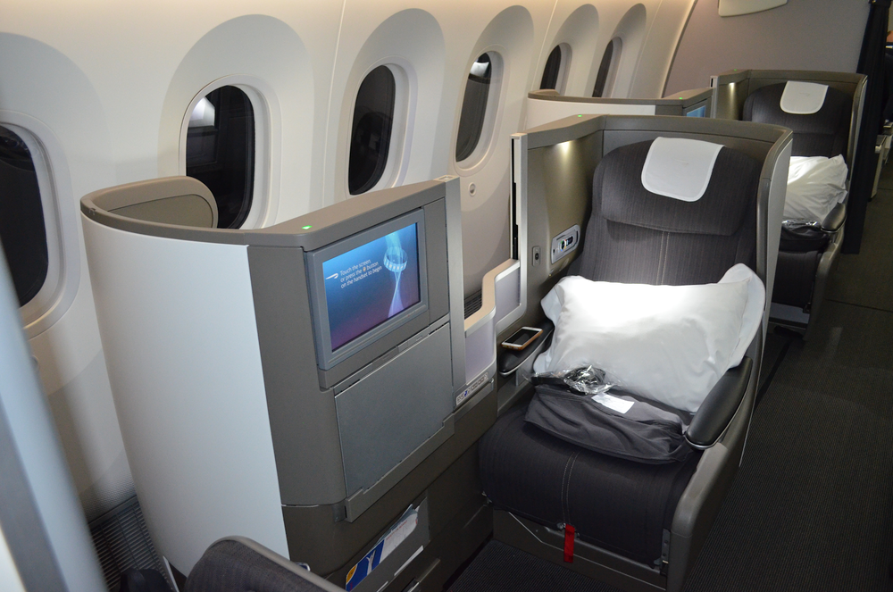 Photo of British Airways business class
