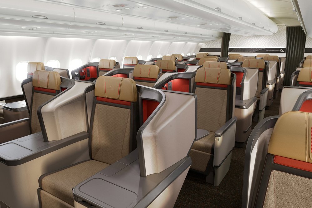 South African Airways A330 business class