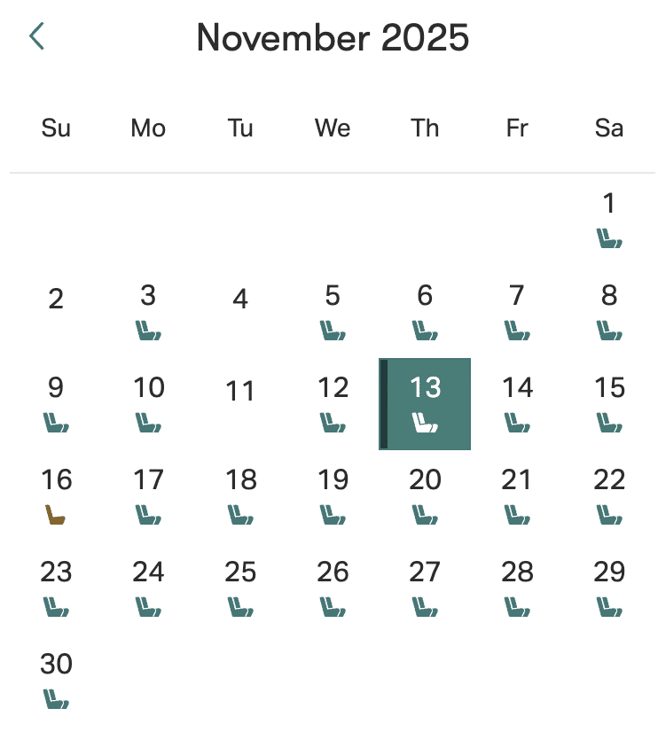 HKG PEK CX F calendar