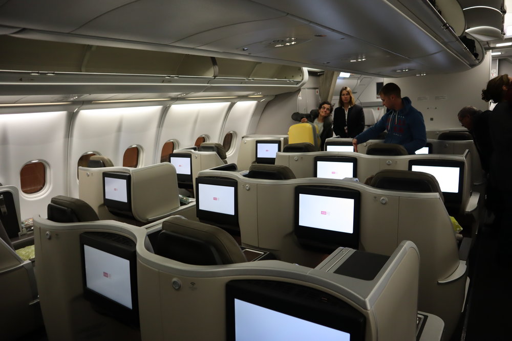 TAP Air Portugal A330neo business class cabin
