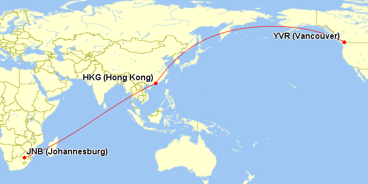 Alaska Airlines Mileage Plan Redemption Cathay Pacific to South Africa | Prince of Travel | Miles & Points