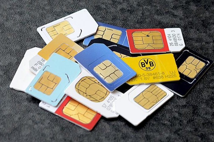 Assorted SIM cards for international travel