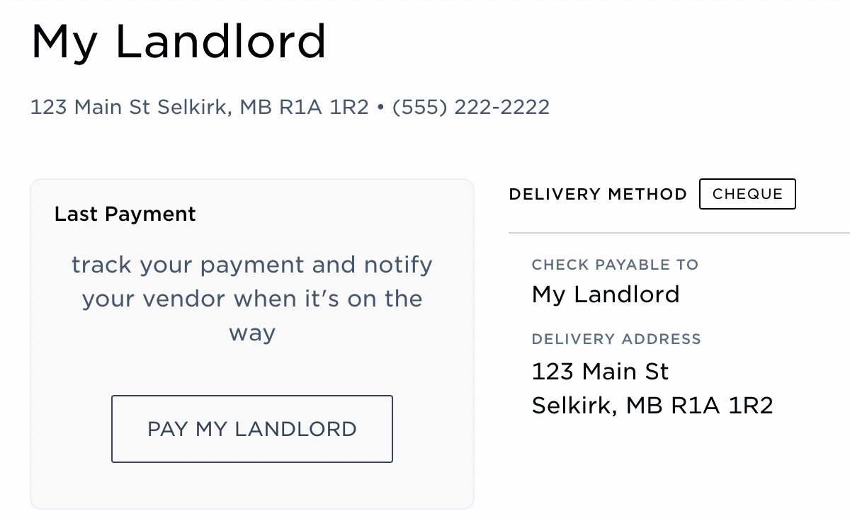 screenshot of Plastiq payment example