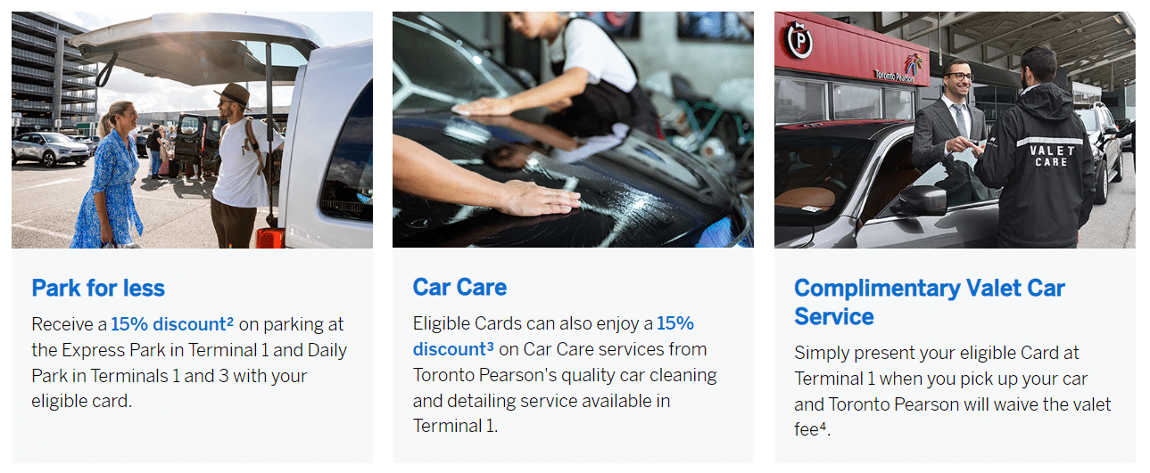 amex car services pearson Amex services YYZ screenshot