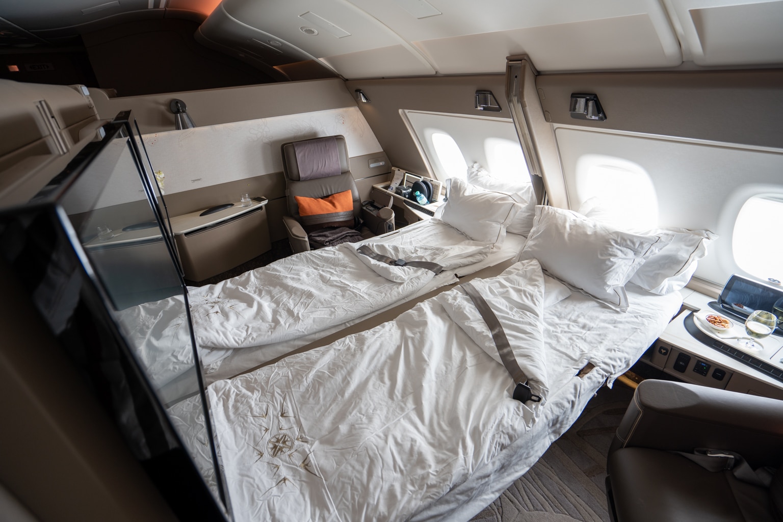 Singapore Airlines A380 Suites double bed