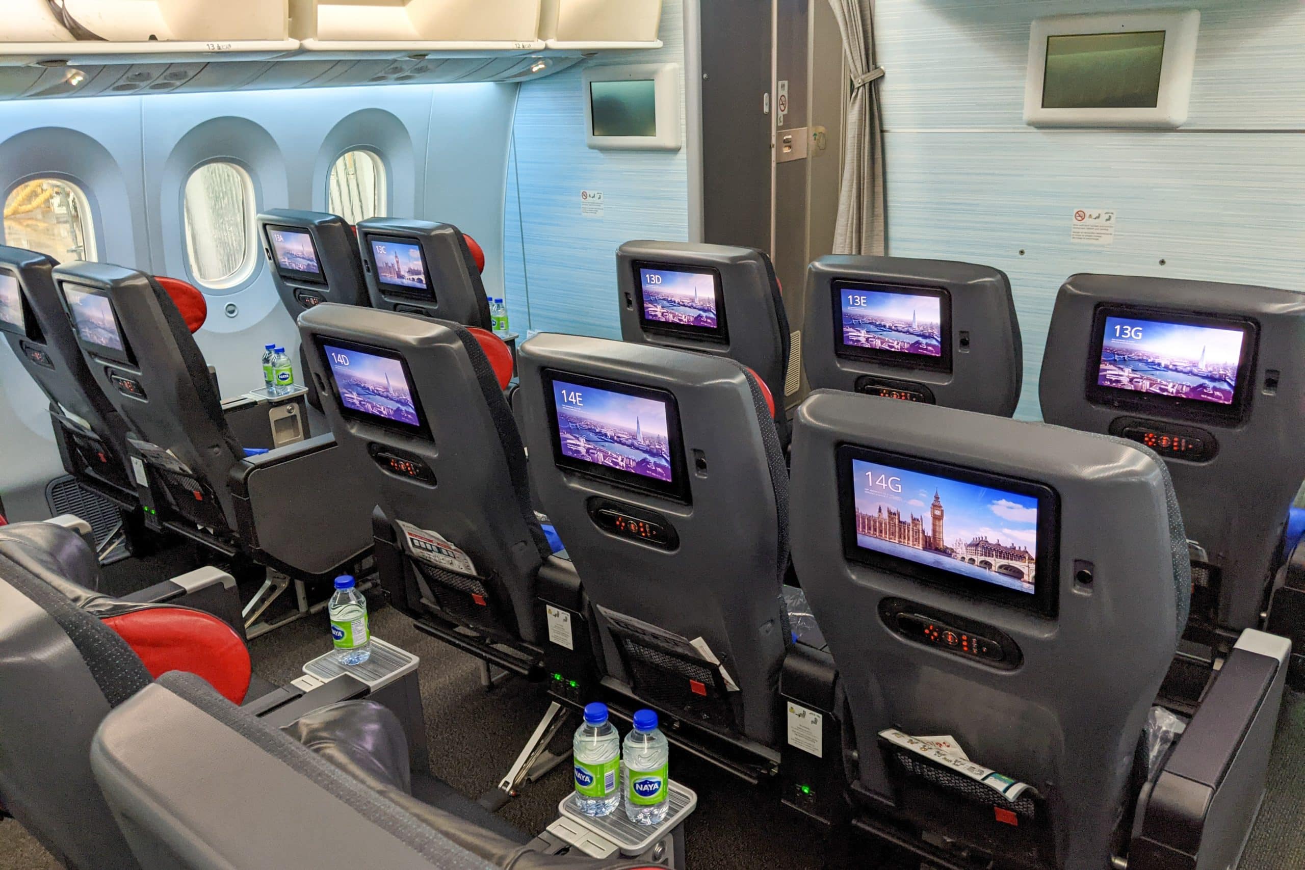 Air Canada premium economy cabin