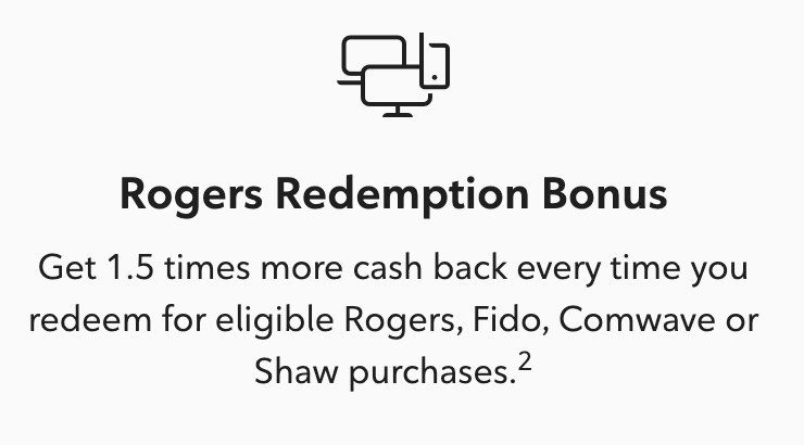 Rogers Red World Elite Mastercard Cash back rewards