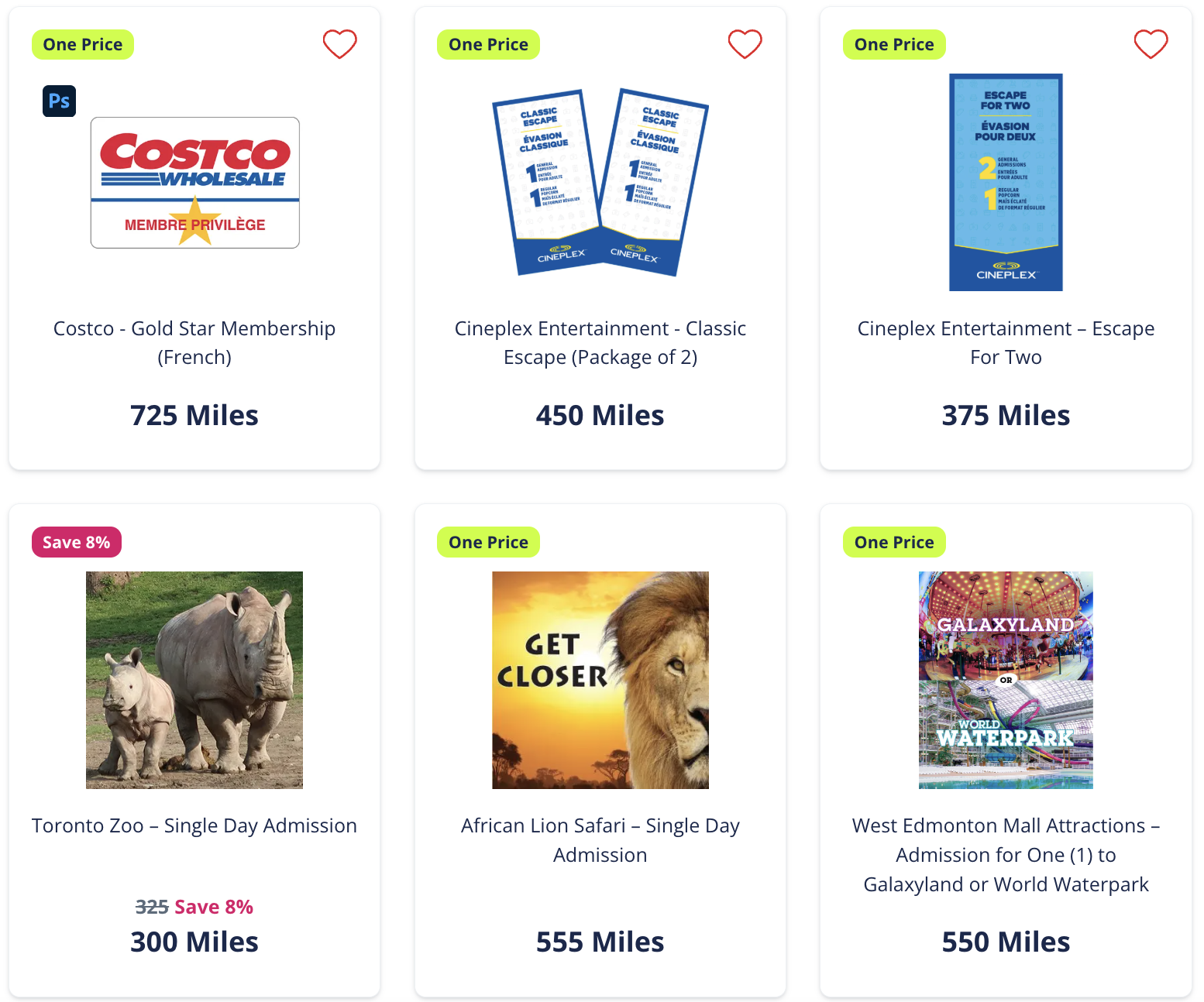 AIR MILES Rewards Attractions