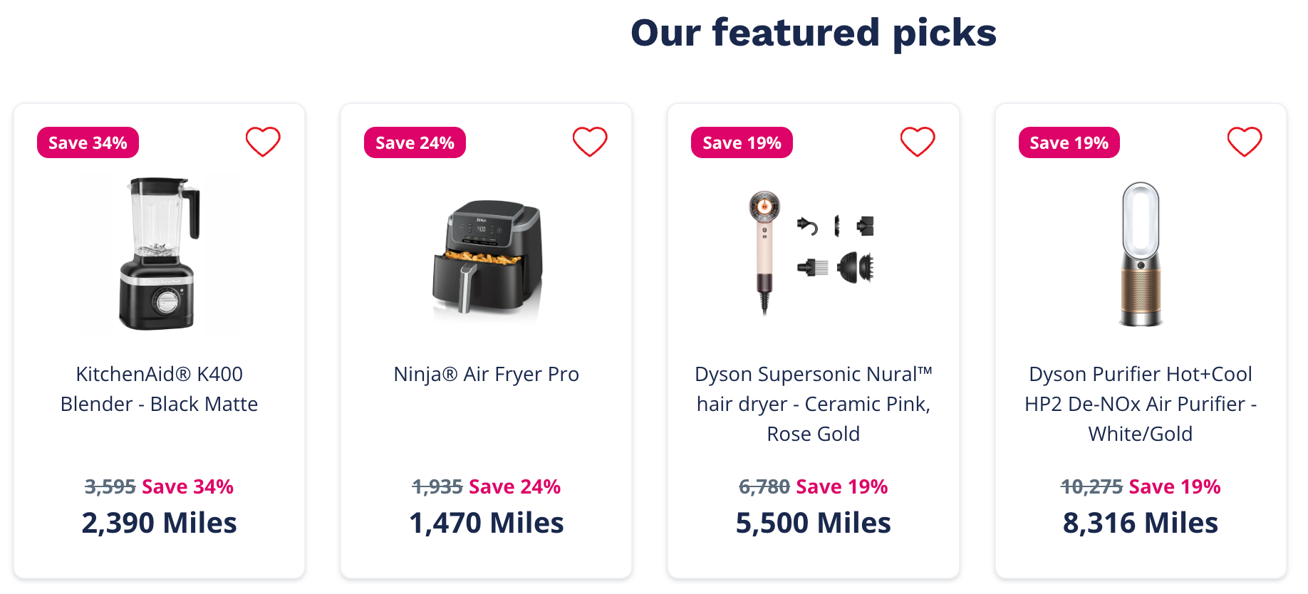 AIR MILES Rewards merchandise