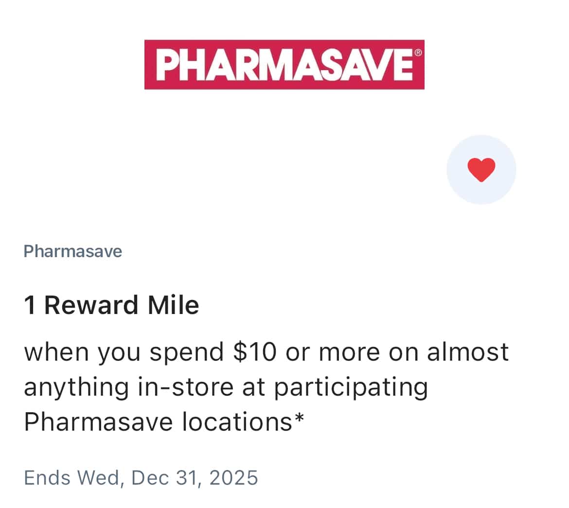 airmiles pharmasave