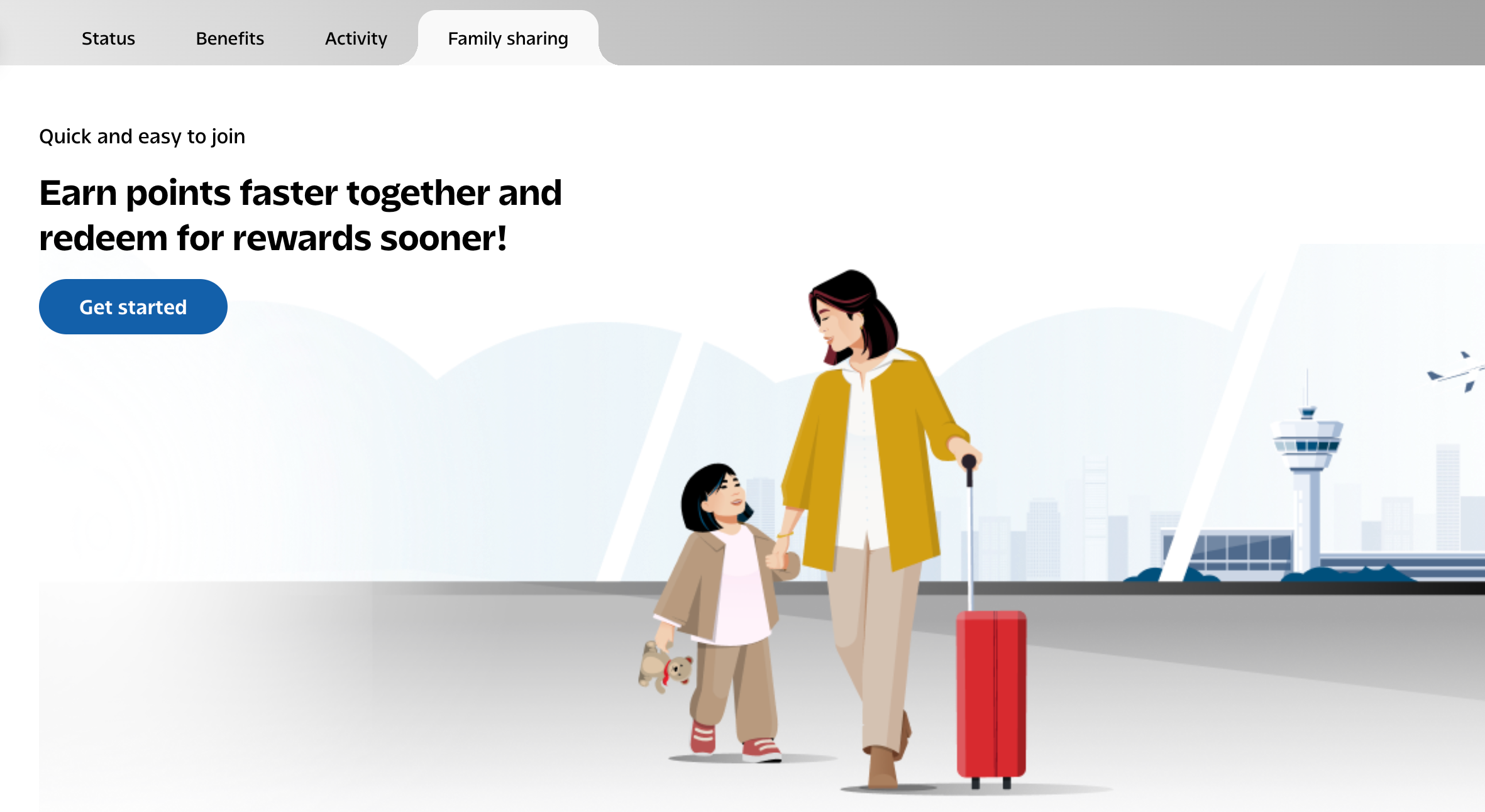 Aeroplan family sharing