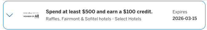 Accor Amex Offer Fall 2025