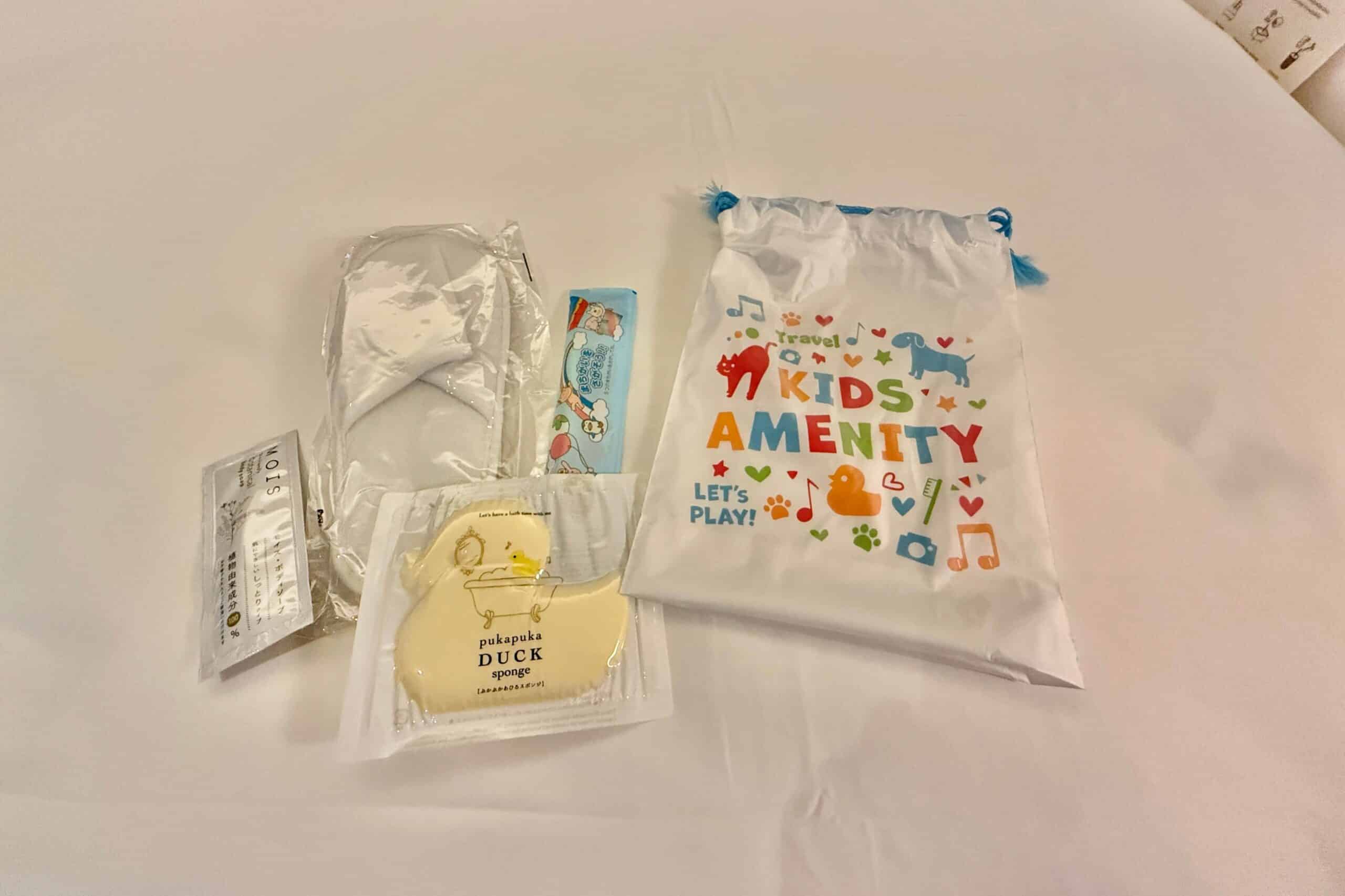 Osaka Station Hotel Kid amenity kit