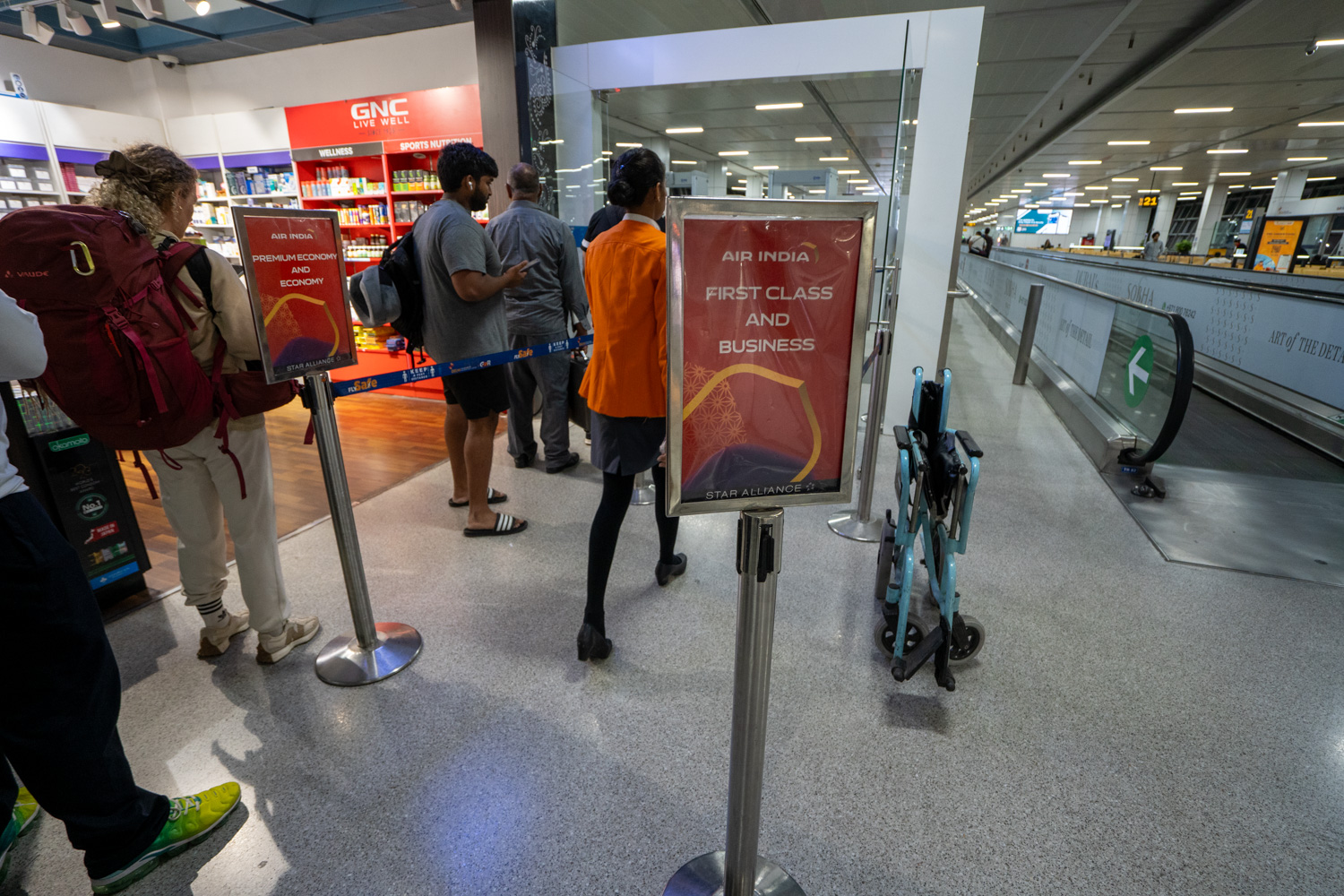 Air India A350 Business Class business class boarding