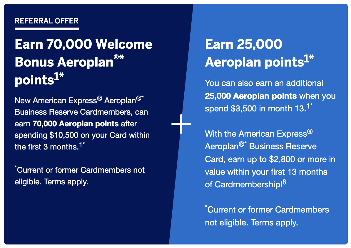 Amex Aeroplan Biz Reserve August 2025