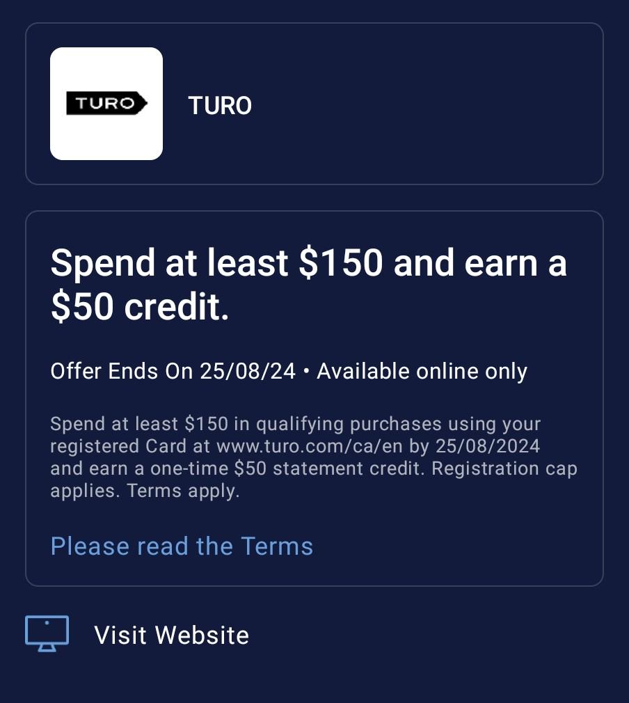 Turo Amex Offer Turo Amex Offer