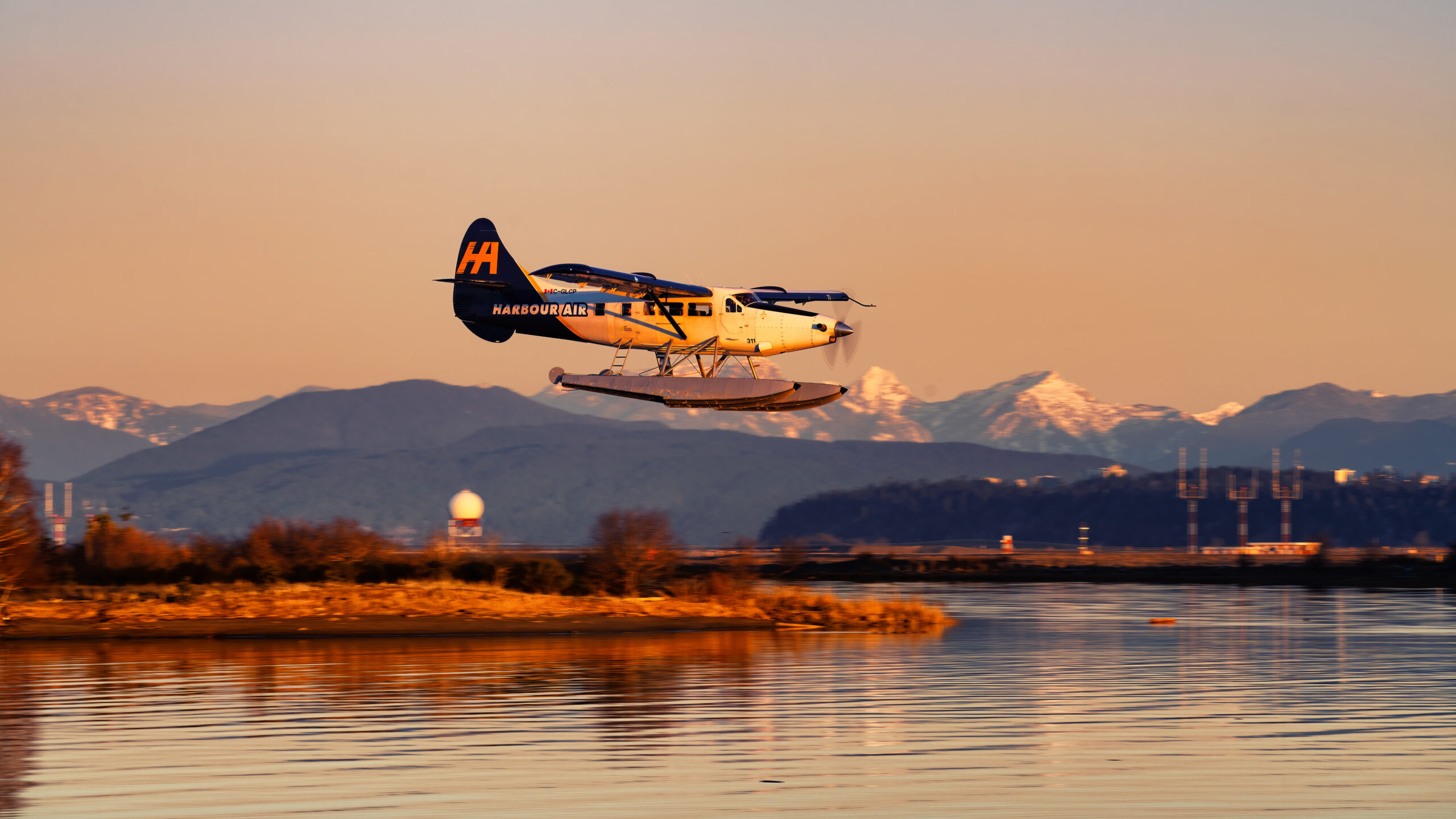 Harbour Air DHC-2 seaplane on the water