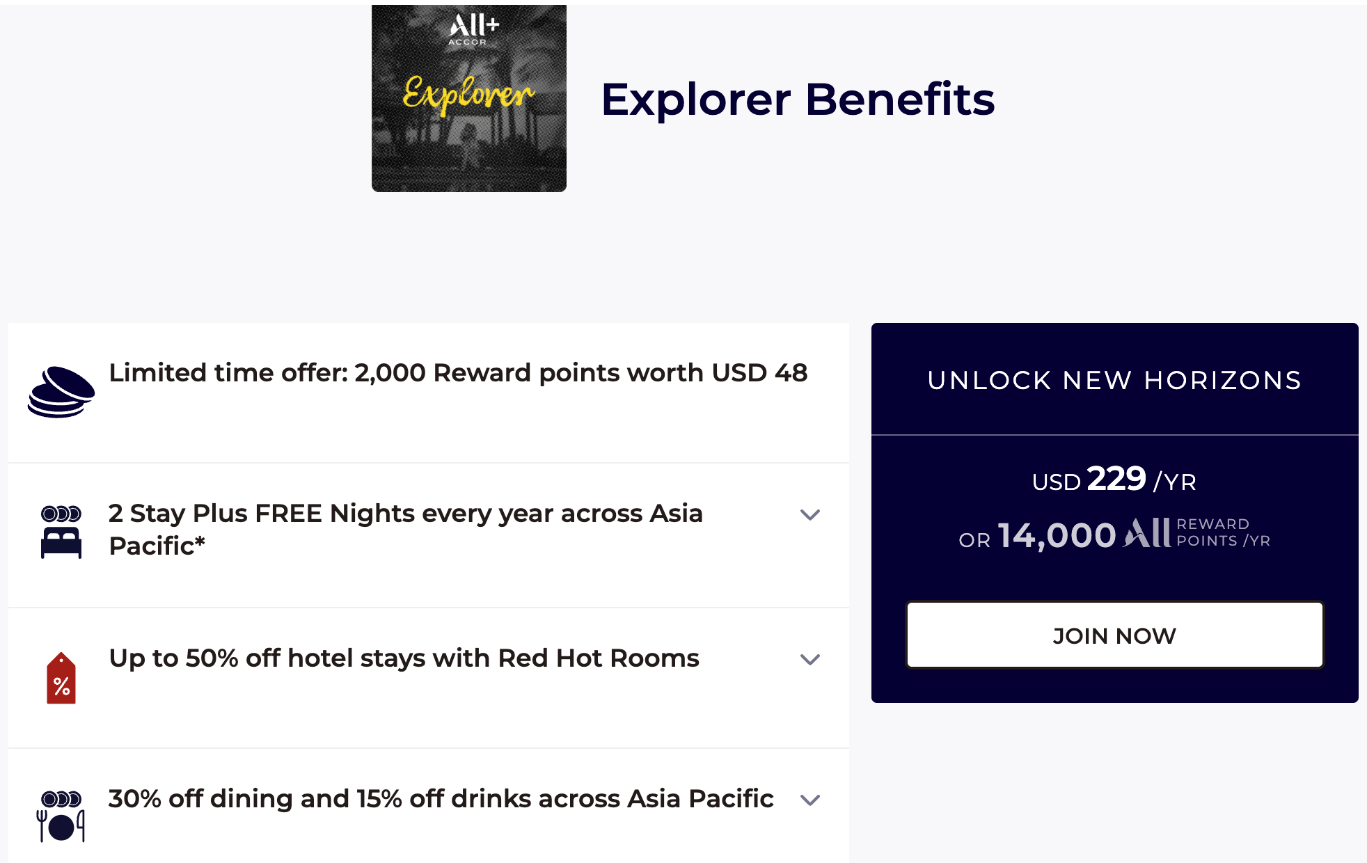 ALL Accor Explorer Membership