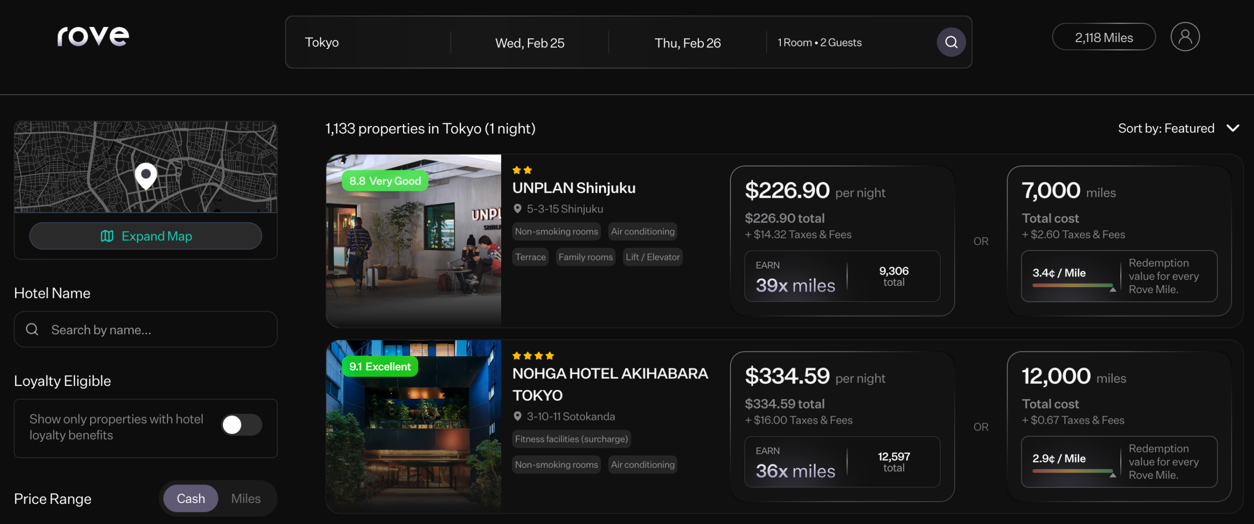 Hotels in Tokyo Rove