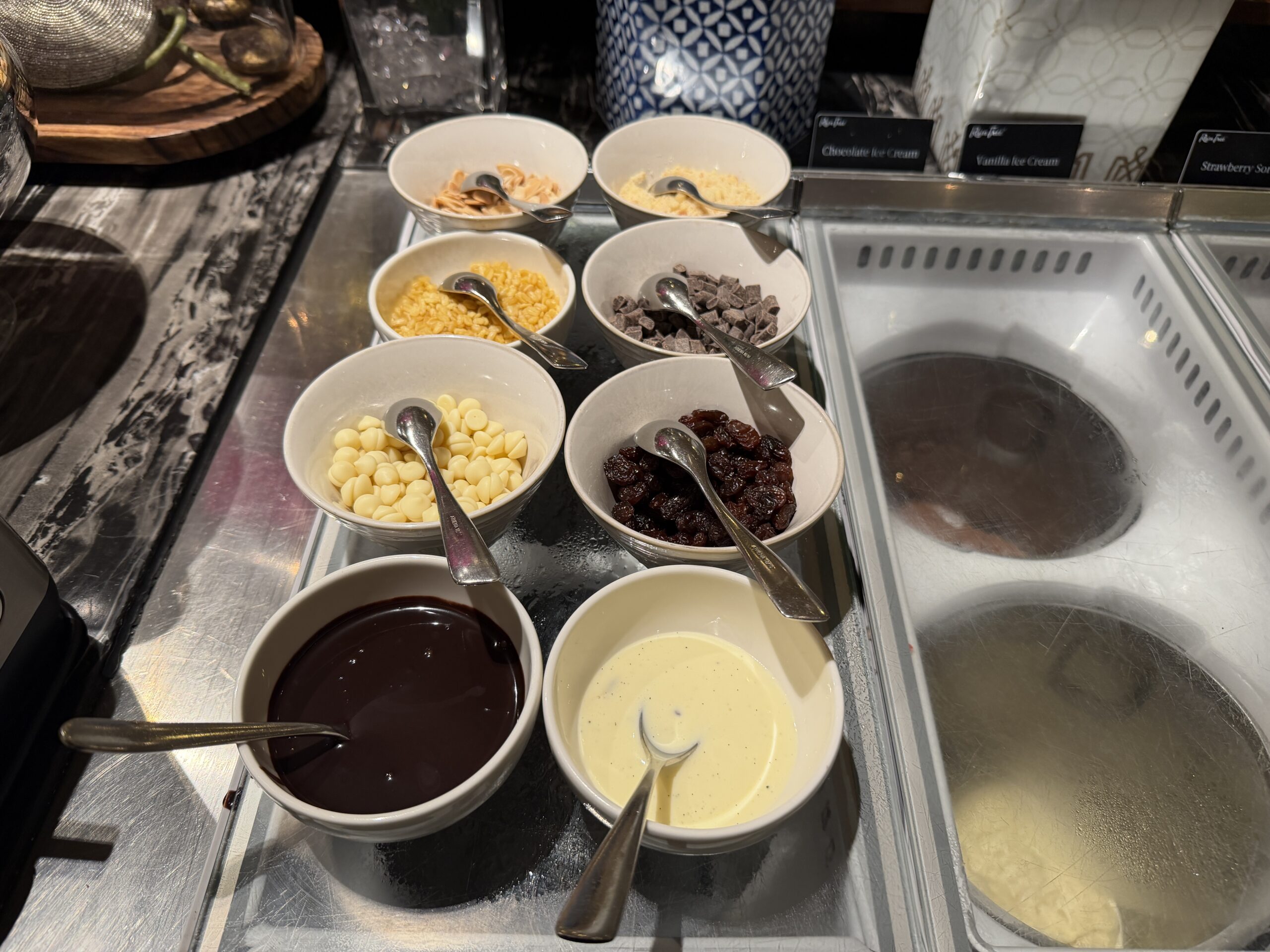 The Athenee Hotel Bangkok Breakfast Ice Cream Toppings