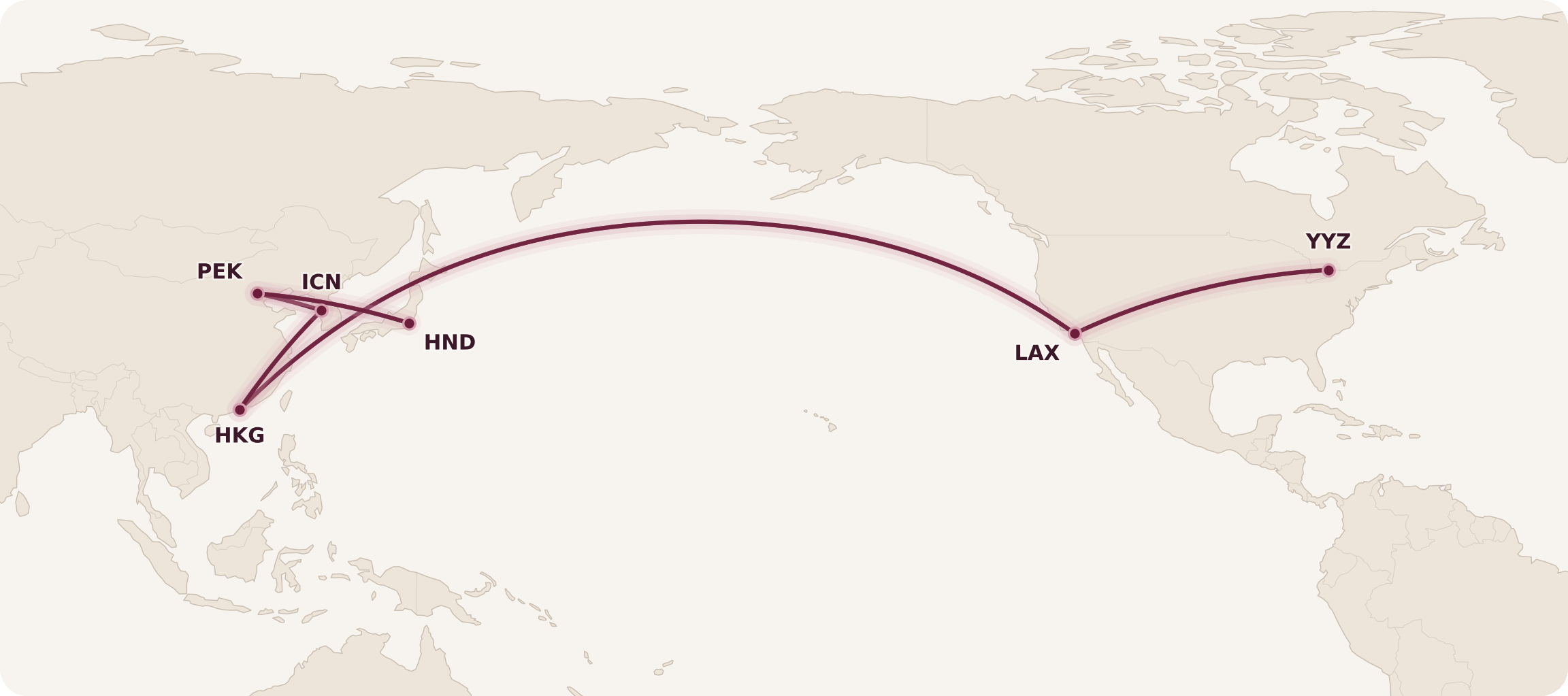 Toronto-Beijing-Hong-Kong