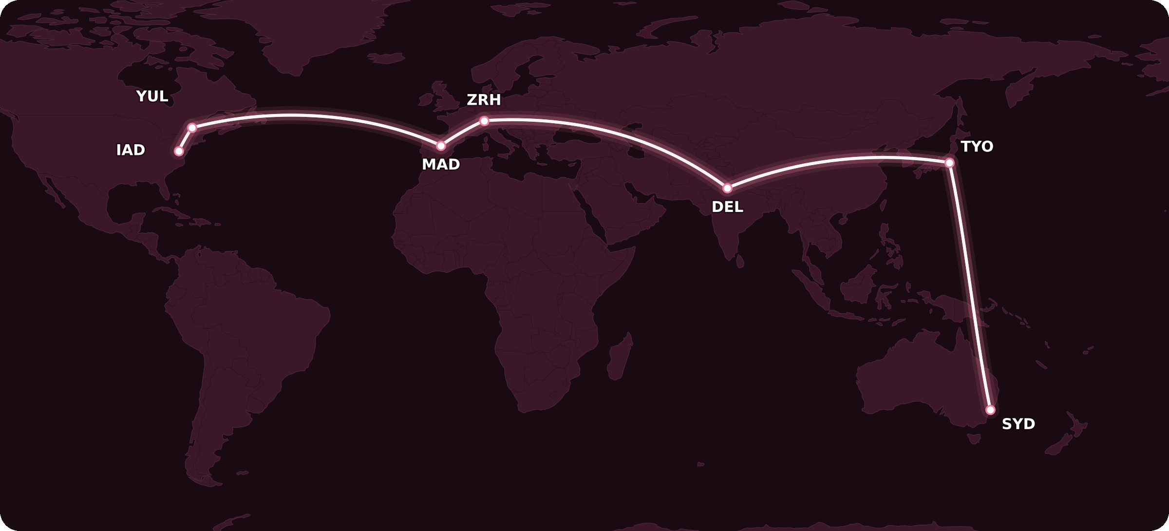 Sample Aeroplan Mini Round the World Mini-RTW Trip | Prince of Travel | Miles &amp; Points