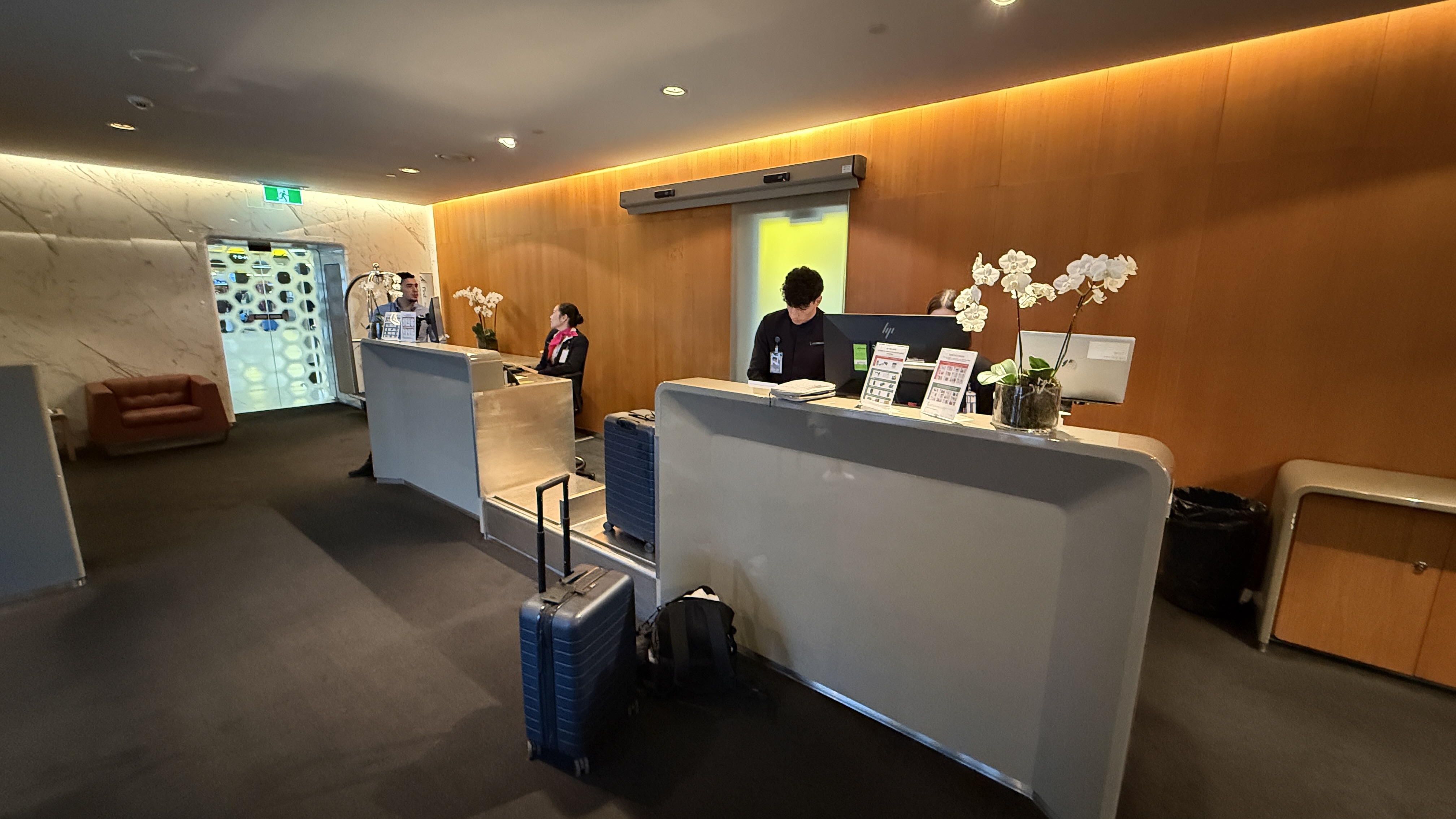 First Class Check-In Suite for international flights at Melbourne Airport