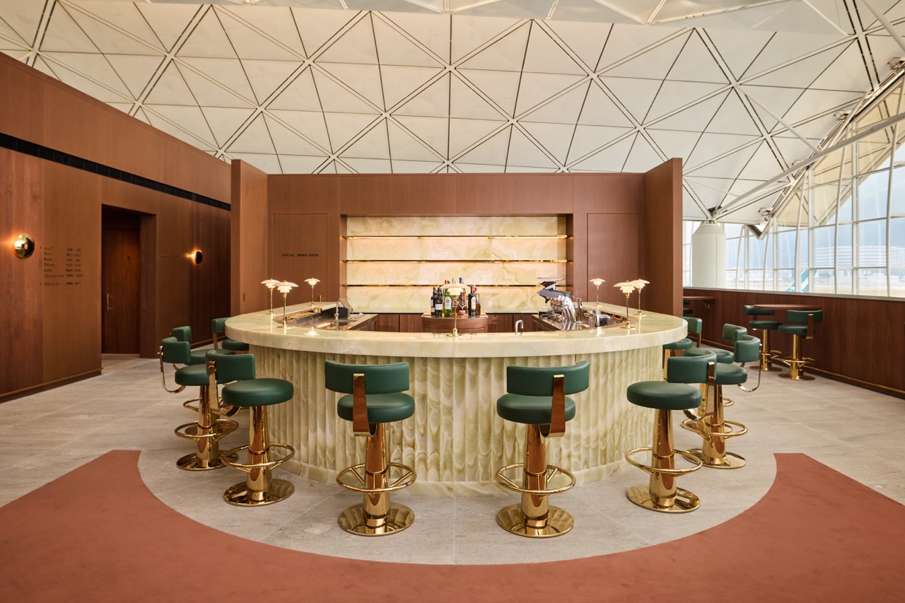 The Atrium at The Wing, First lounge by Cathay Pacific in Hong Kong