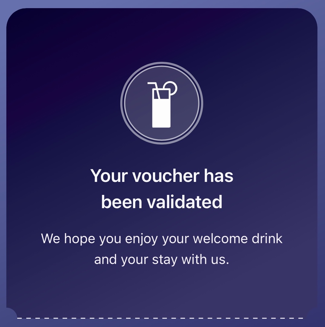 ALL Accor Gold welcome drink voucher in the ALL app