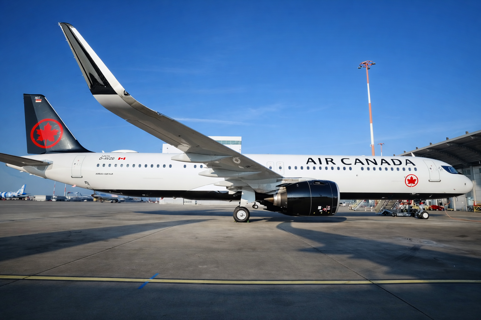 Air Canada Airbus A321XLR on the tarmac