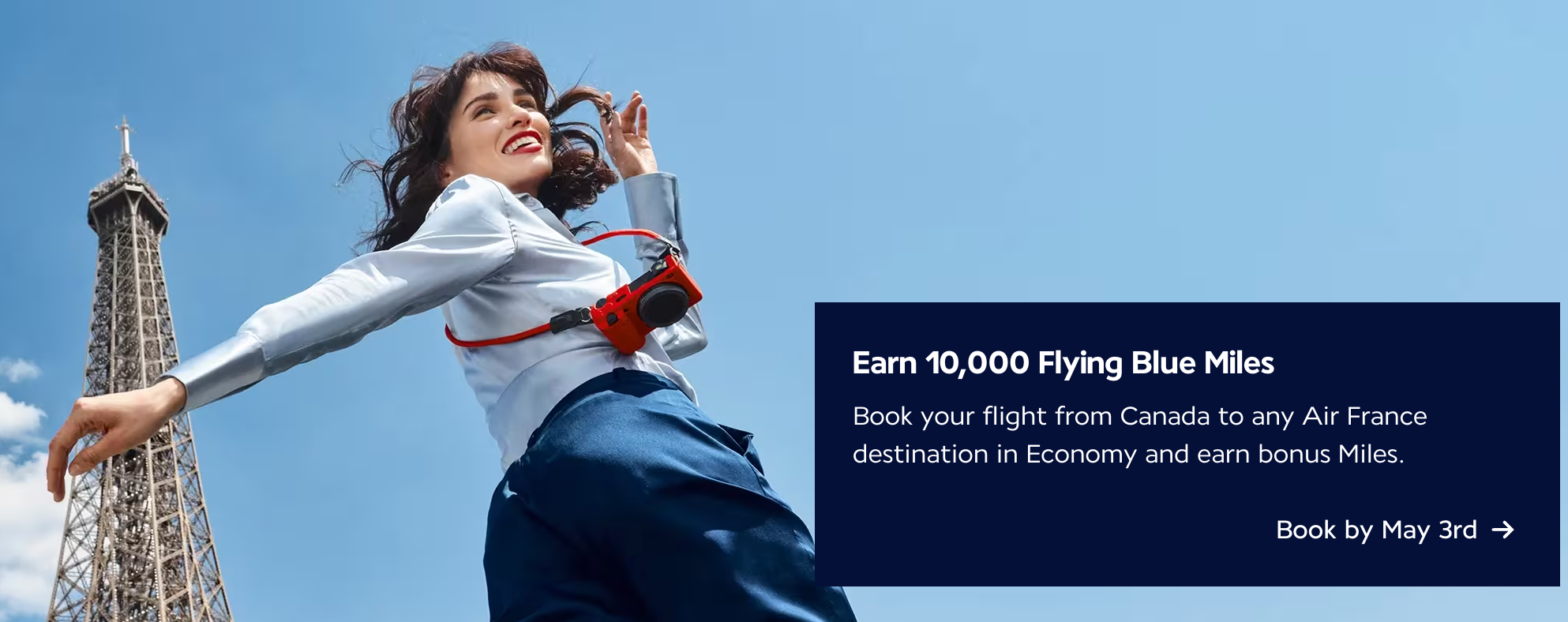 Air France KLM 10,000 Flying Blue miles promo banner