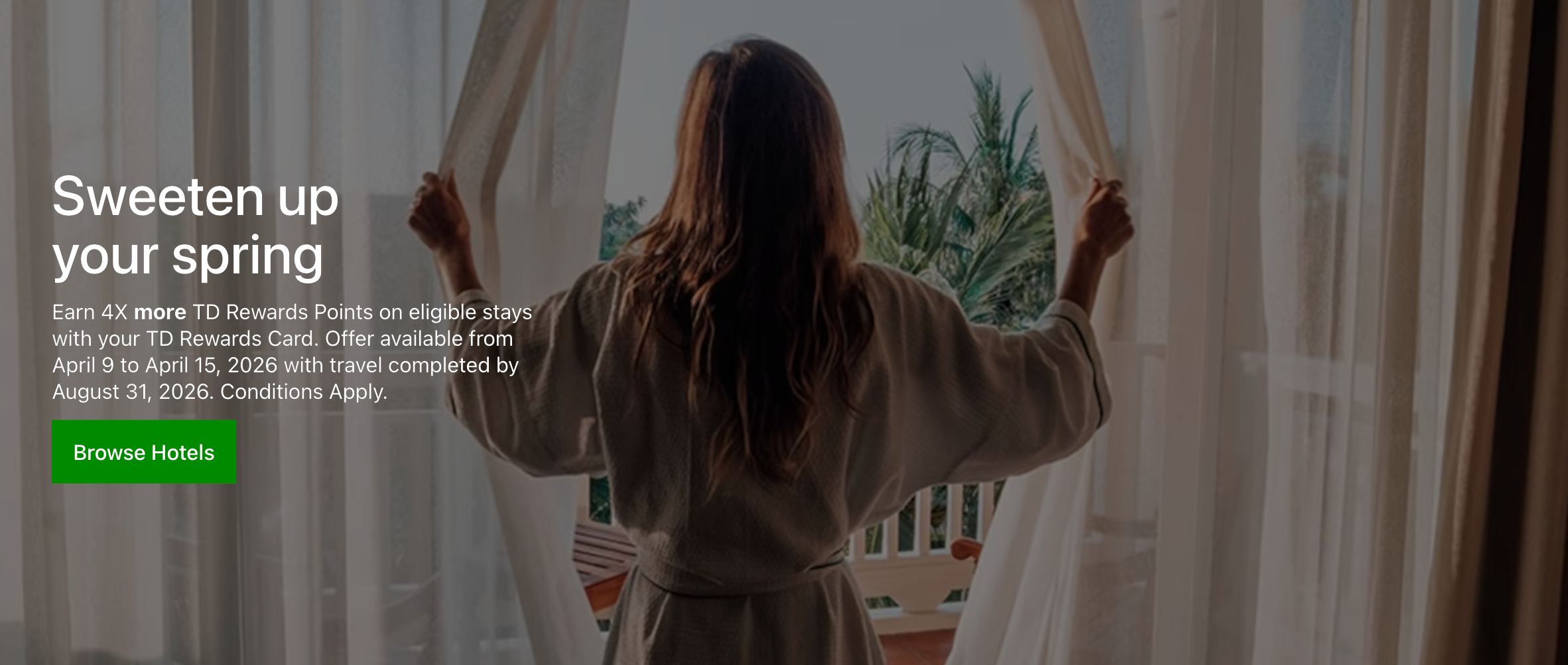 Expedia for TD 4x points promotion