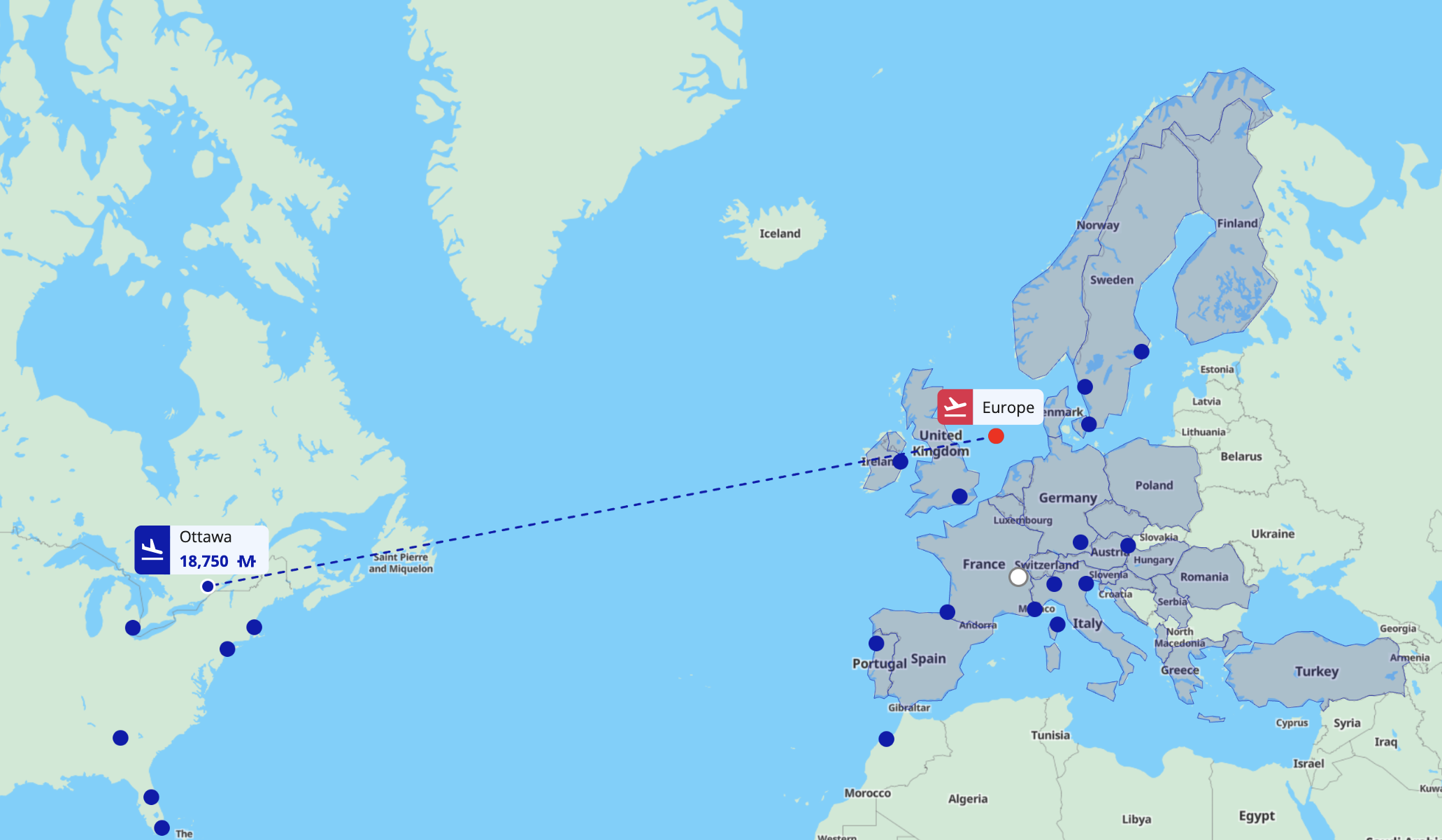 Flying Blue Promo Rewards map April 2026