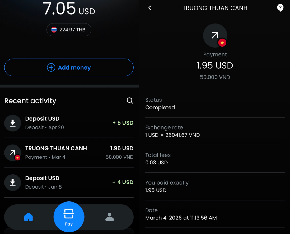 Moreta Pay being used in Vietnam