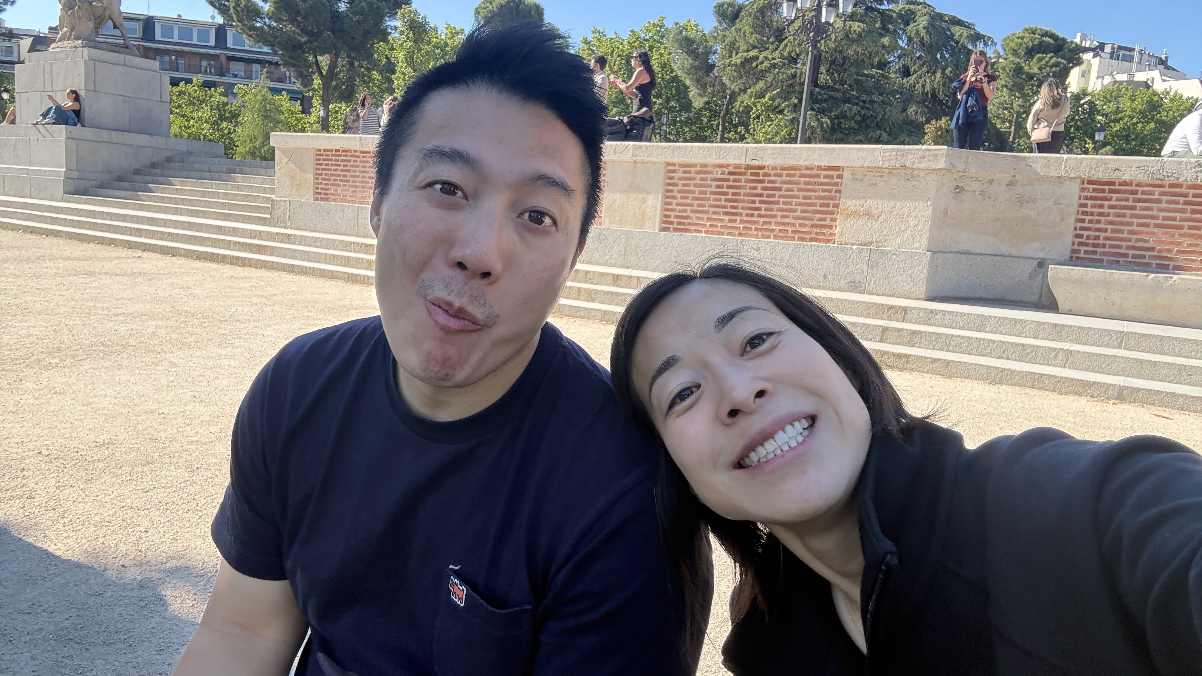 My husband and I after we found out our passports had been recovered