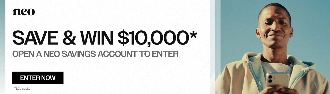 Neo Savings 10K Your Way contest banner