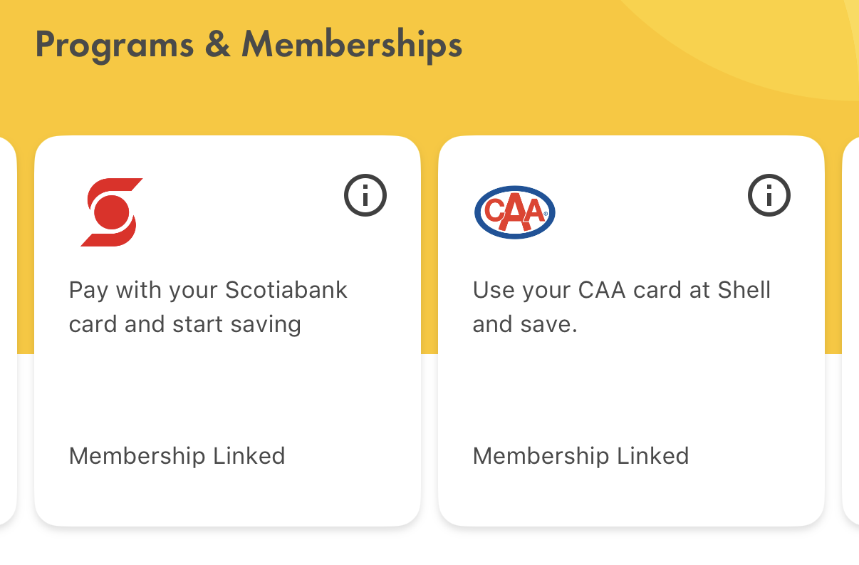 Shell, Scene+, and Scotiabank partnership graphic