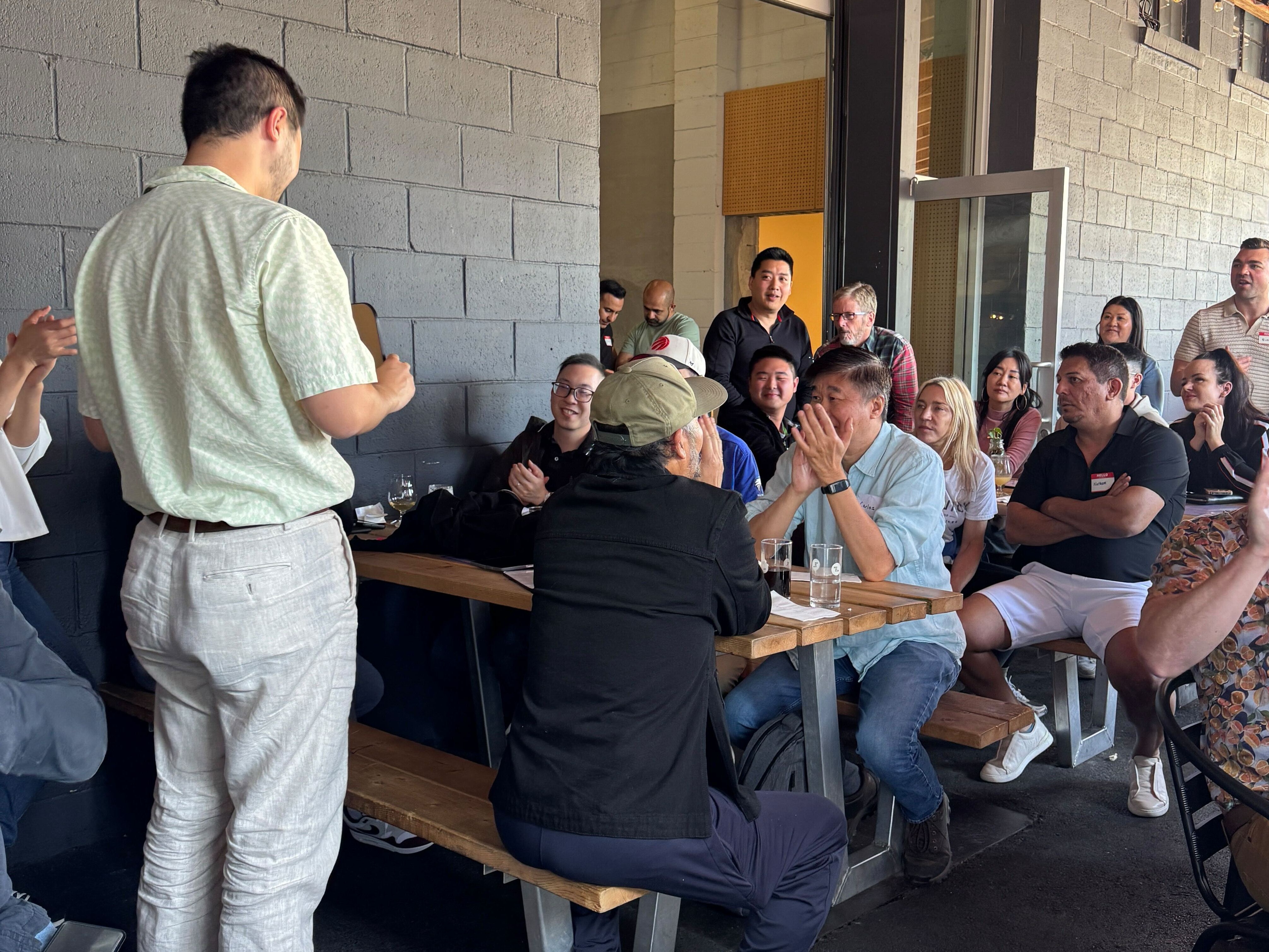 The Prince of Travel community at a previous Miles & Pints event