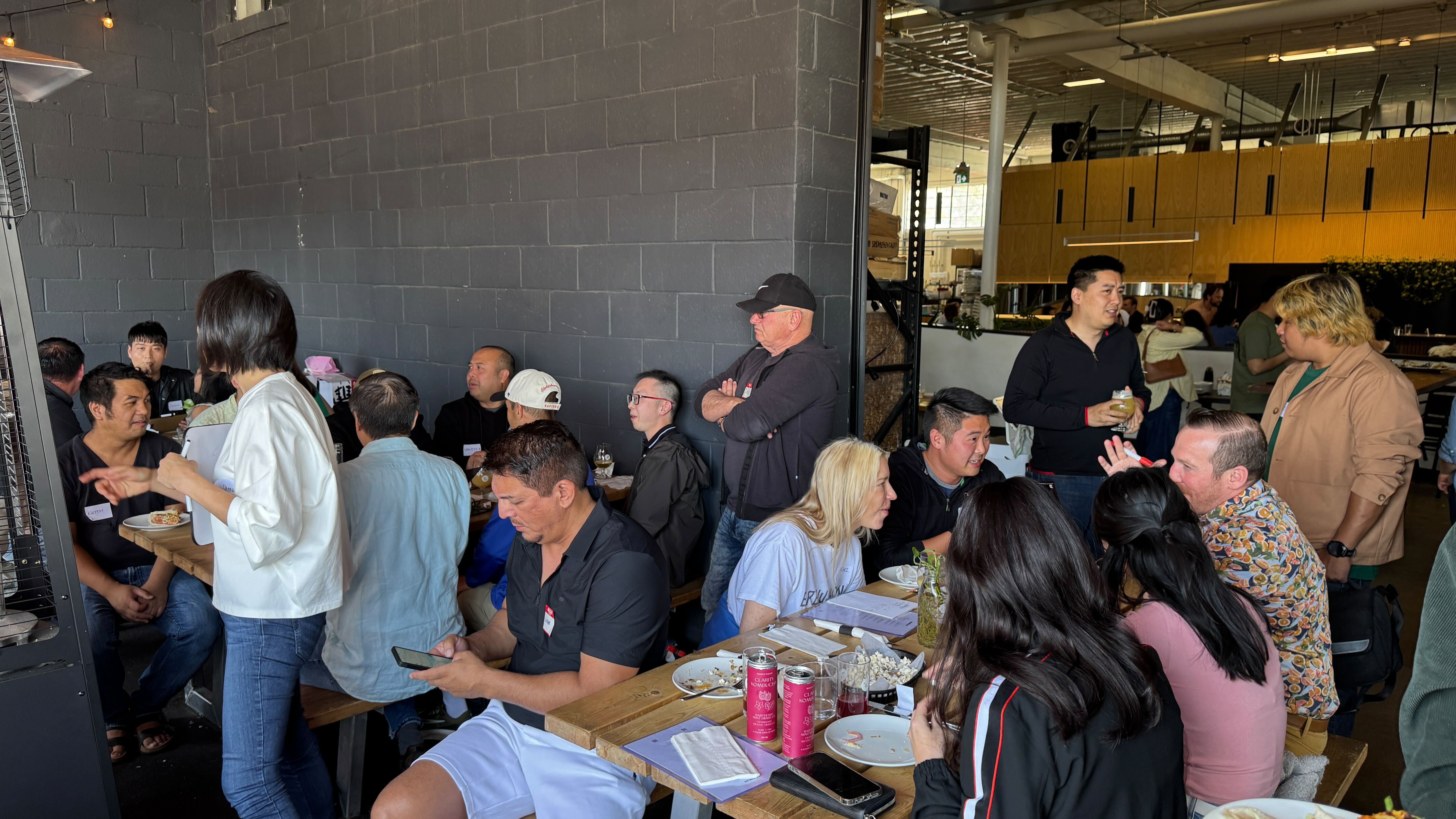 Attendees connecting at a previous Prince of Travel Miles & Pints event