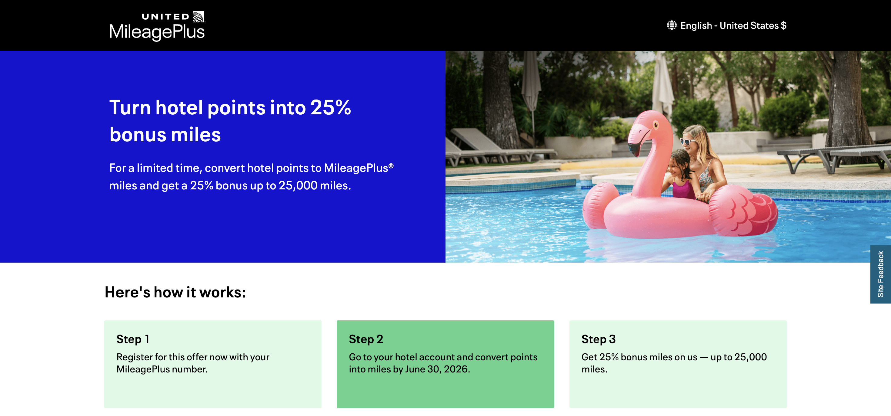 Transfer bonus to United MileagePlus ending June 20, 2026