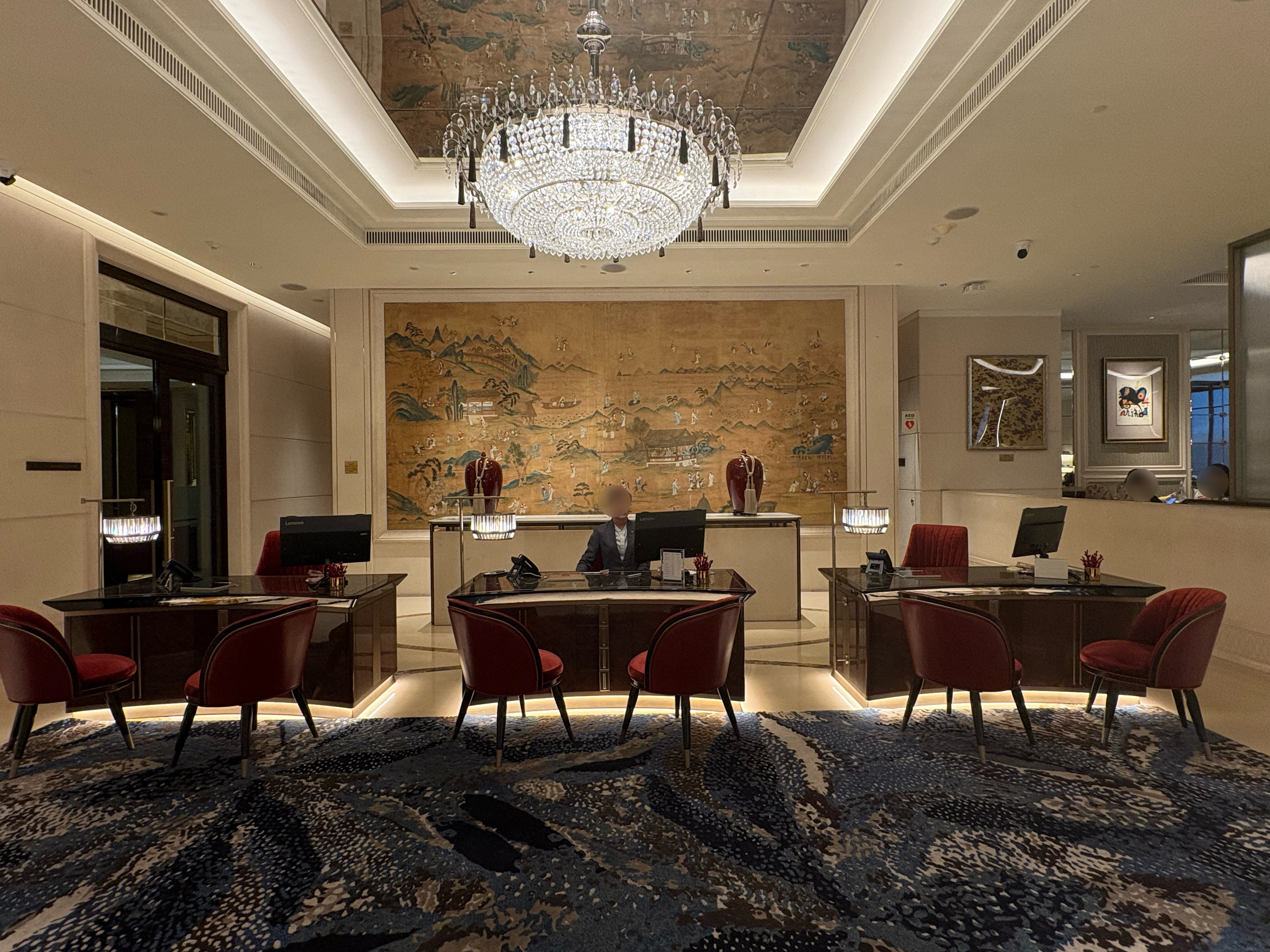 The lobby at The St. Regis Singapore