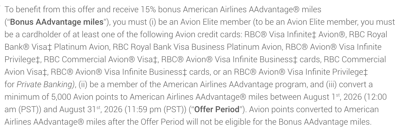 Earn bonus AAdvantage miles with Avion Rewards