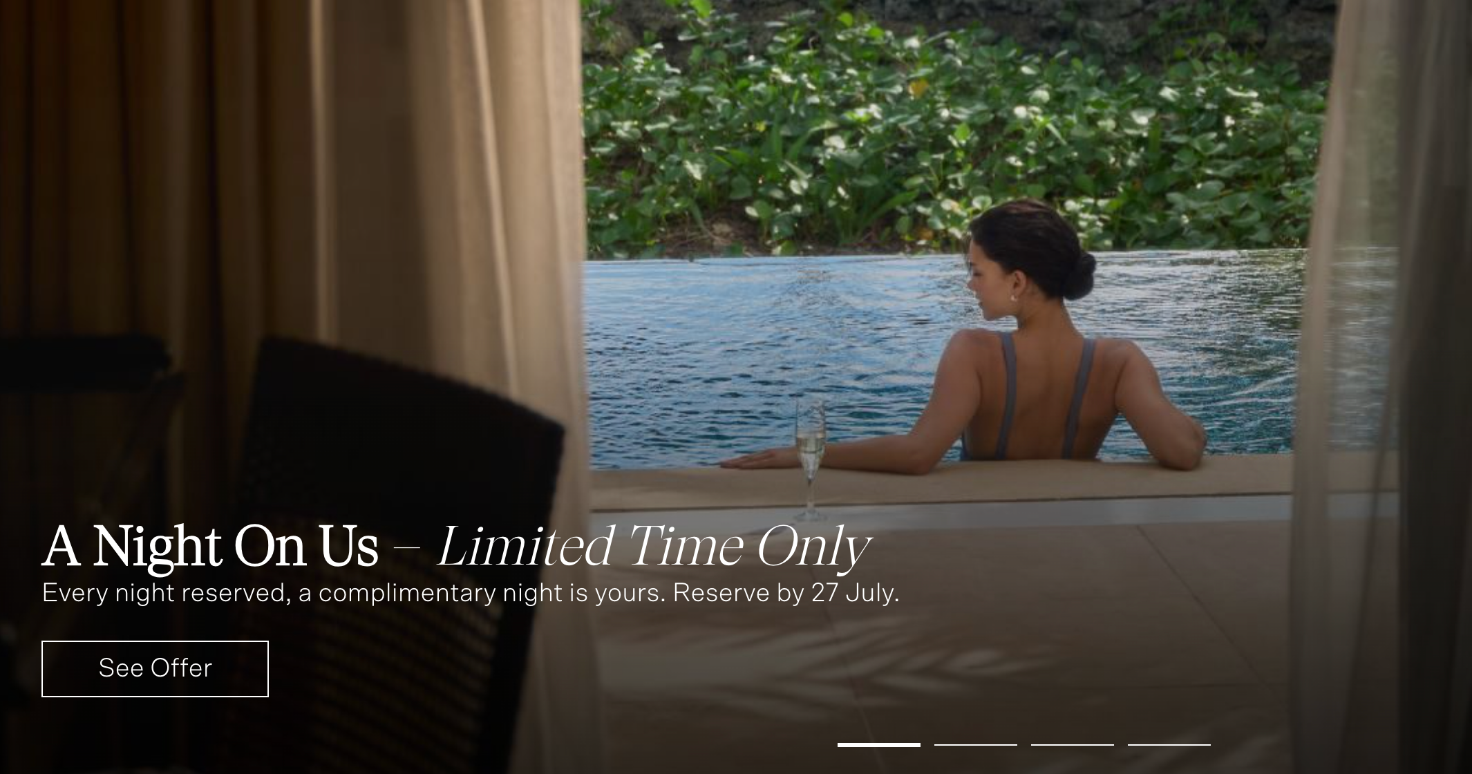Dusit A Night On Us campaign banner