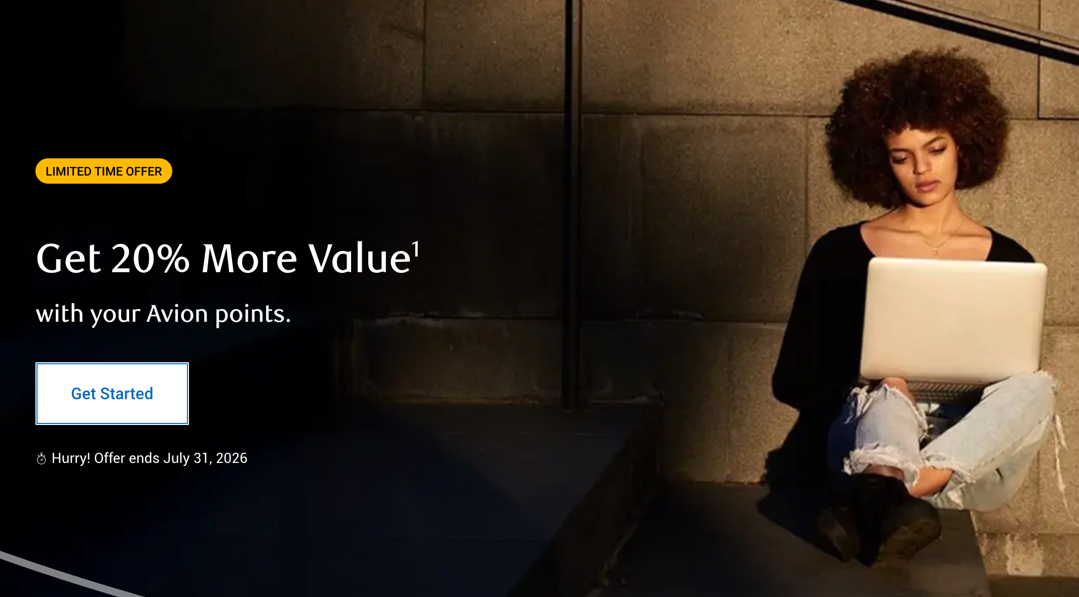 RBC Direct Investing limited time offer banner reading Get 20% More Value with your Avion points