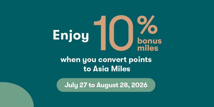 Cathay Pacific Mega Miles 10% bonus miles promotion