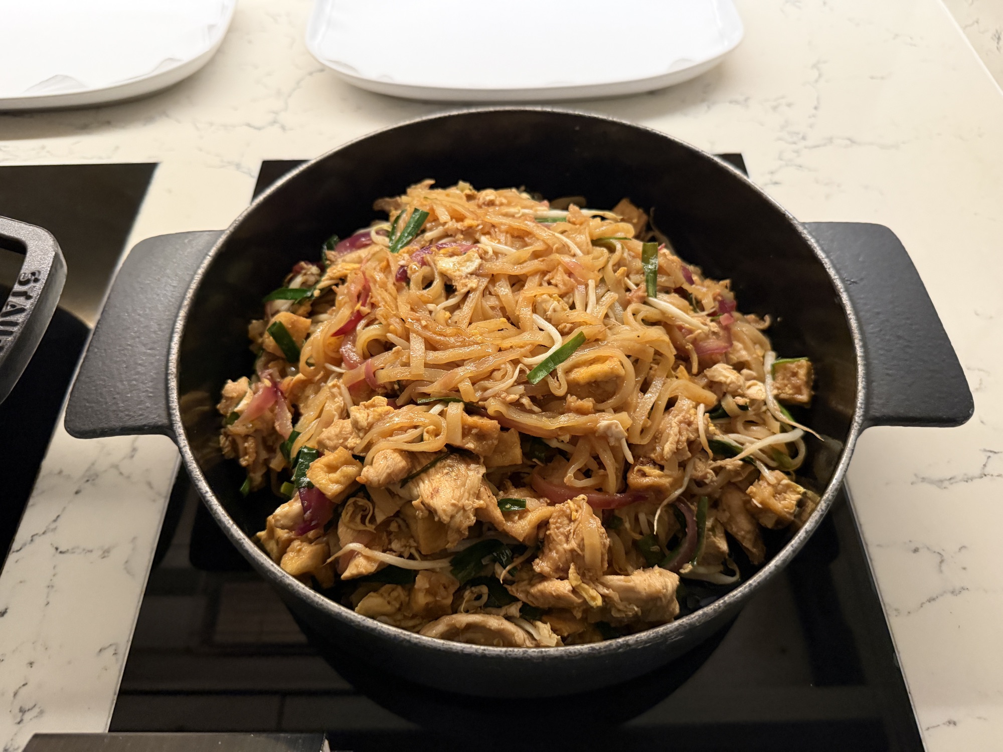 Pad thai at the Riva del Fiume breakfast at Four Seasons Hotel Bangkok at Chao Phraya River