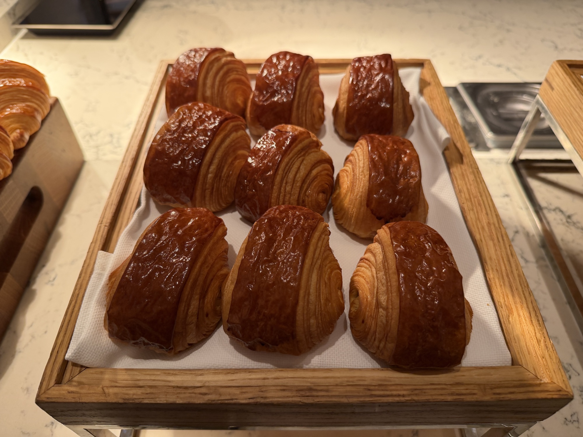 Pain au chocolat at the Riva del Fiume breakfast at Four Seasons Hotel Bangkok at Chao Phraya River