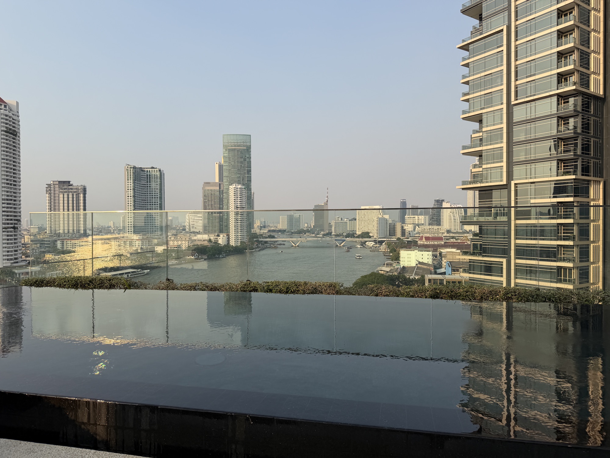 Riverfront Penthouse rooftop terrace at Four Seasons Hotel Bangkok at Chao Phraya River