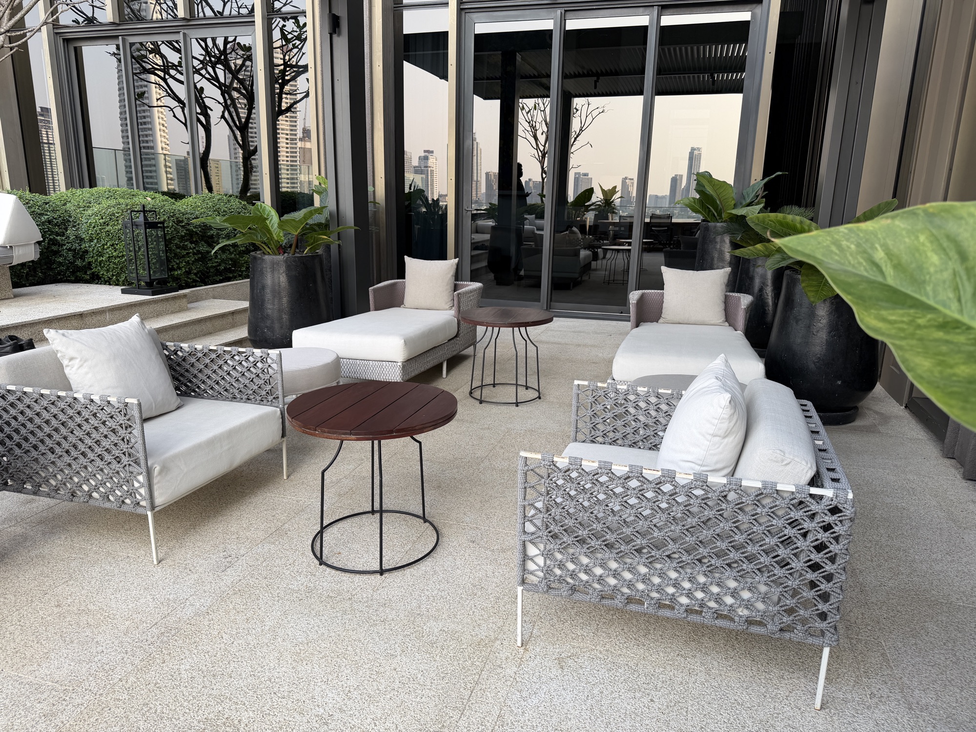 Riverfront Penthouse rooftop terrace at Four Seasons Hotel Bangkok at Chao Phraya River